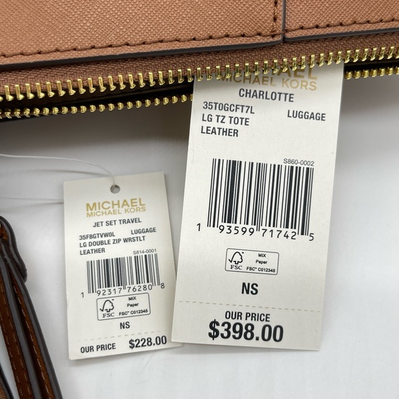 Michael Kors Large Charlotte Tote Bag & Double Zip Wallet - Picture 12 of 12